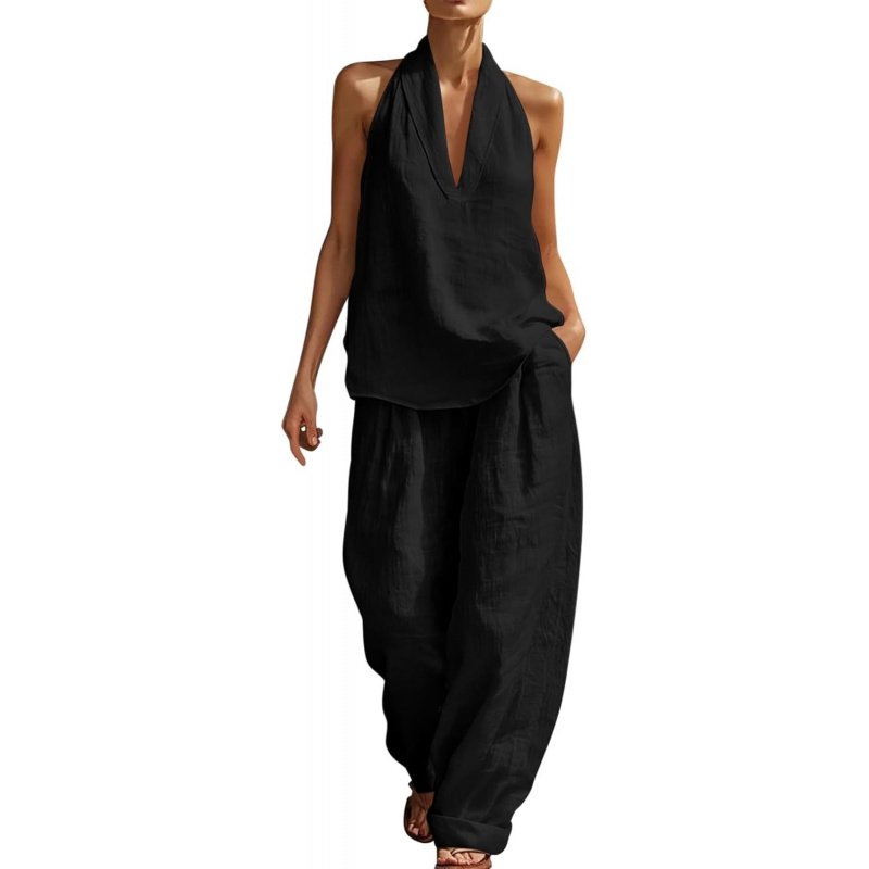 Two Piece Sets for Women Summer V Neck - Image 9