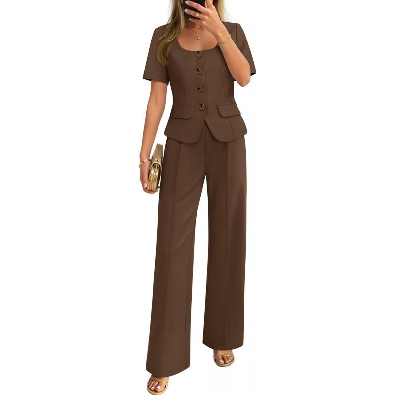 Women's Summer Two Pieces Suits Set 2026 Short - Image 11