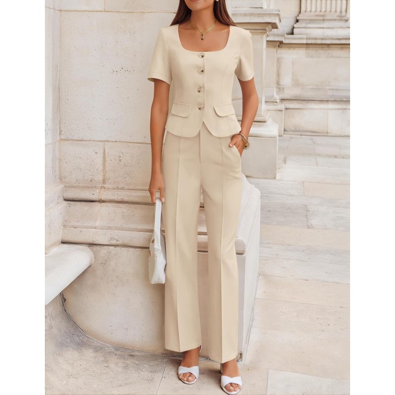 Women's Summer Two Pieces Suits Set 2026 Short - Image 4