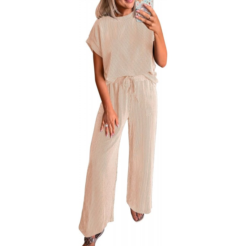 2 Piece Sets for Women Dressy Casual Ribbed Knit - Image 8