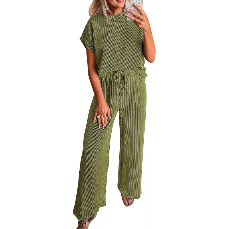 2 Piece Sets for Women Dressy Casual Ribbed Knit - Image 10