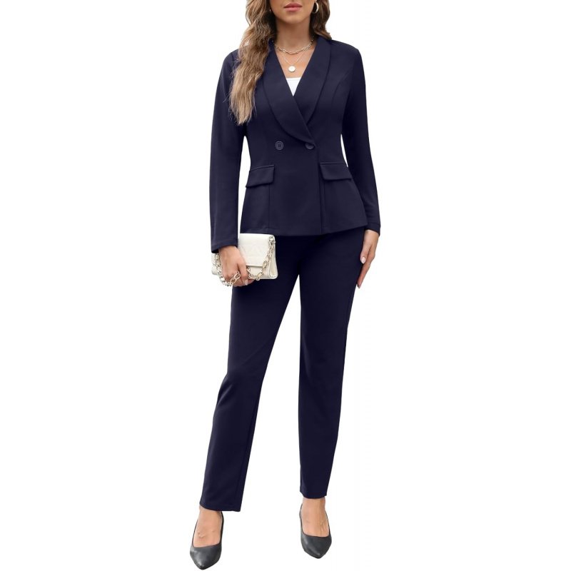 Women's Fall Business Pant Suit Long Sleeve Formal - Image 7