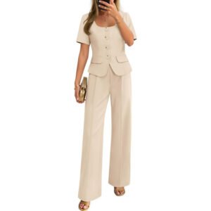 Women's Summer Two Pieces Suits Set 2026 Short