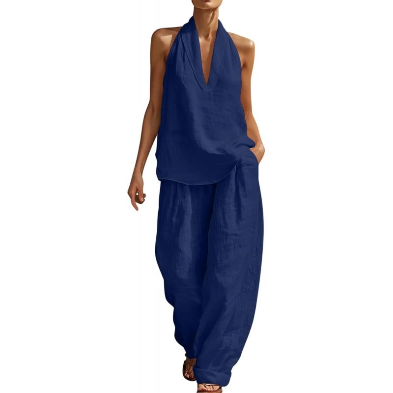 Two Piece Sets for Women Summer V Neck - Image 12
