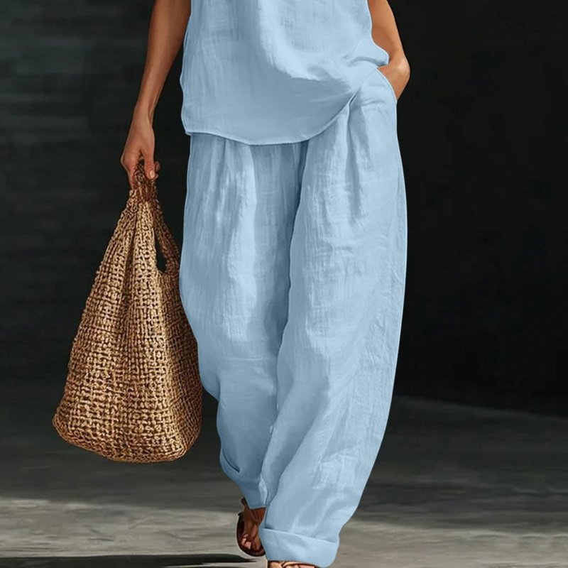 Two Piece Sets for Women Summer V Neck - Image 7