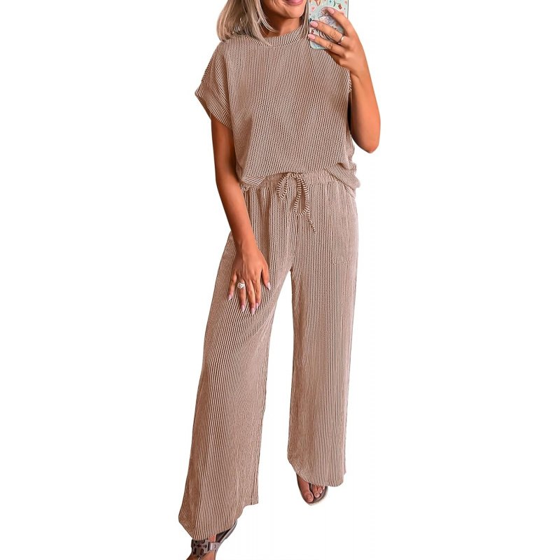 2 Piece Sets for Women Dressy Casual Ribbed Knit - Image 12