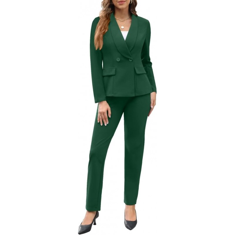 Women's Fall Business Pant Suit Long Sleeve Formal - Image 14