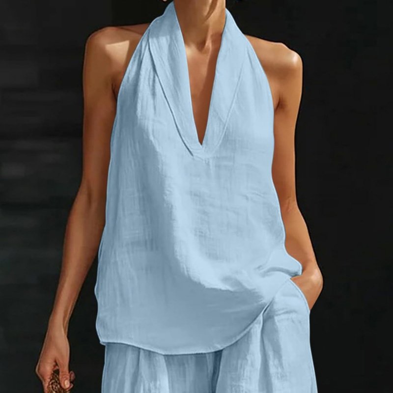 Two Piece Sets for Women Summer V Neck - Image 6