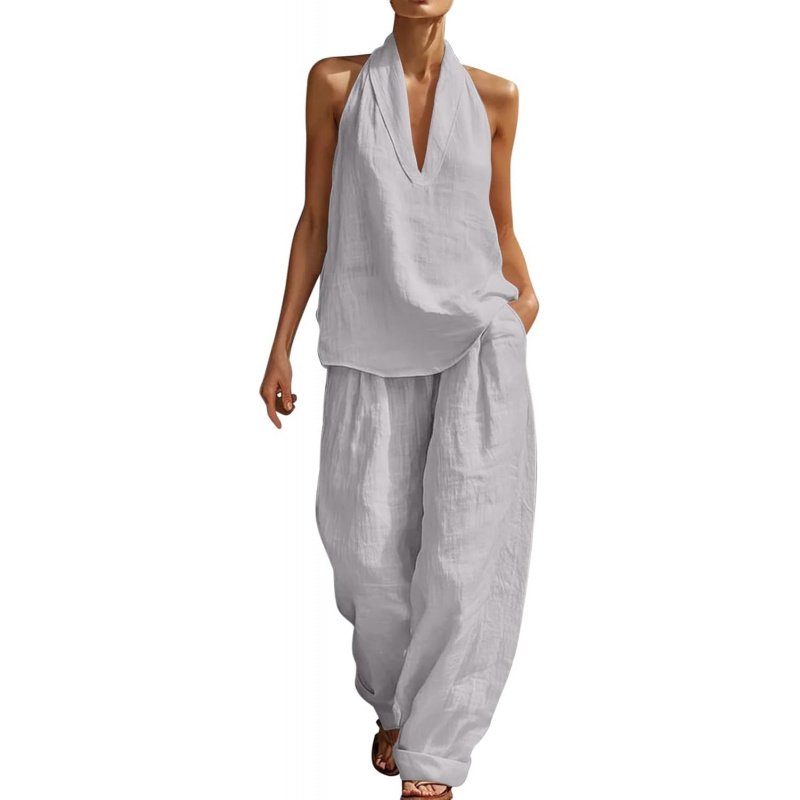 Two Piece Sets for Women Summer V Neck - Image 10
