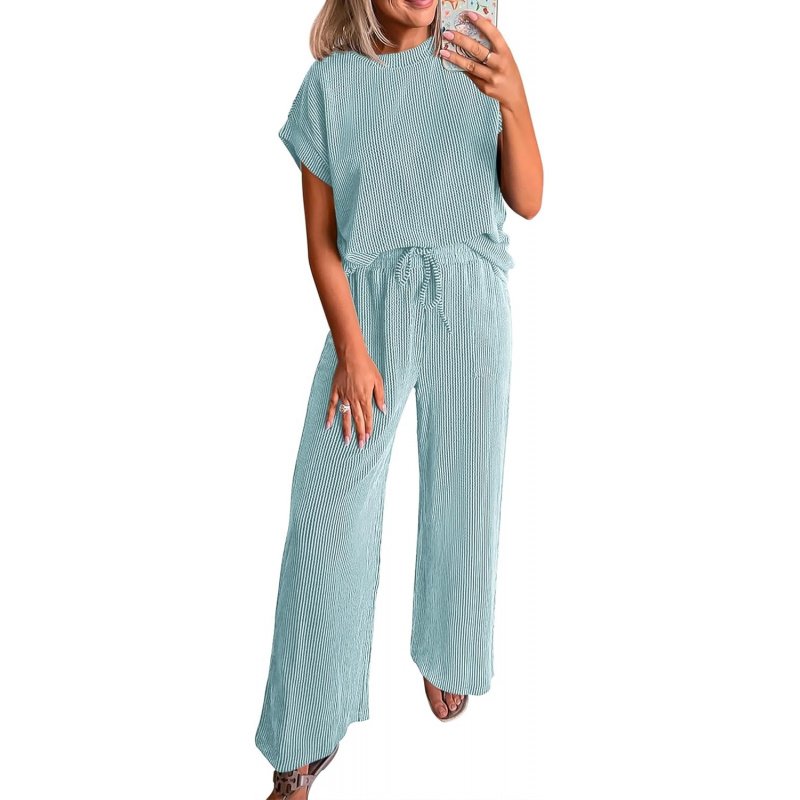 2 Piece Sets for Women Dressy Casual Ribbed Knit - Image 9