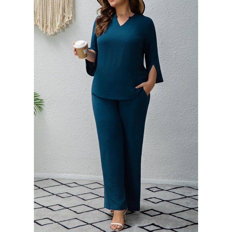 Pants Suits for Women Dressy Plus Size 2 Piece - Image 5