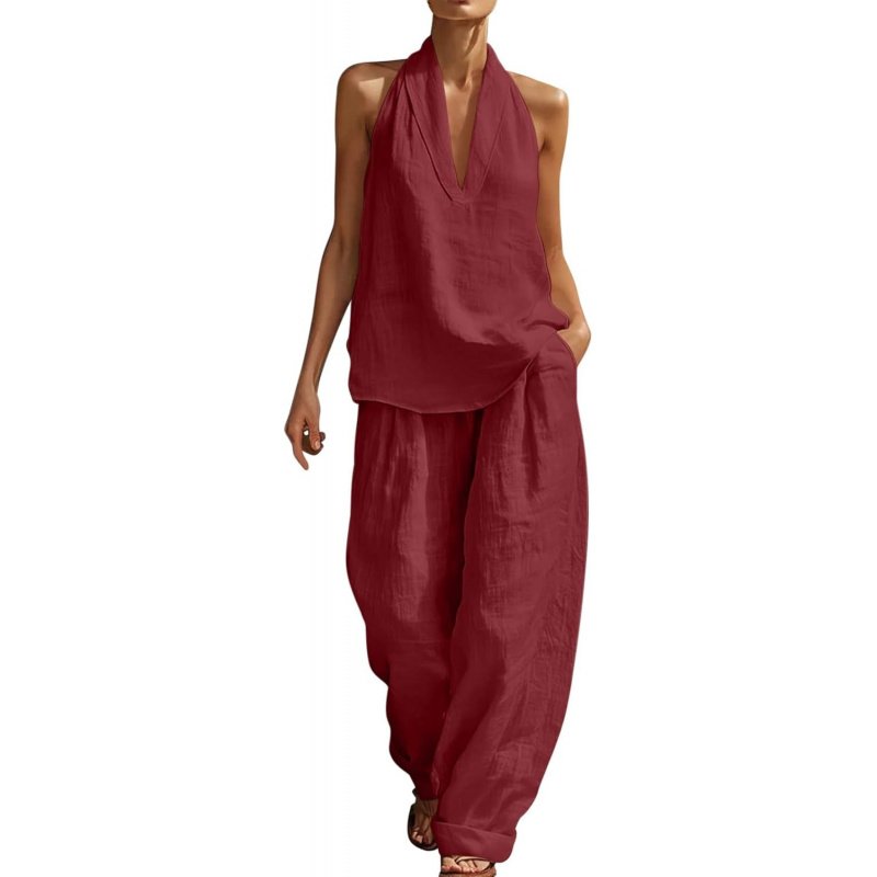 Two Piece Sets for Women Summer V Neck - Image 14