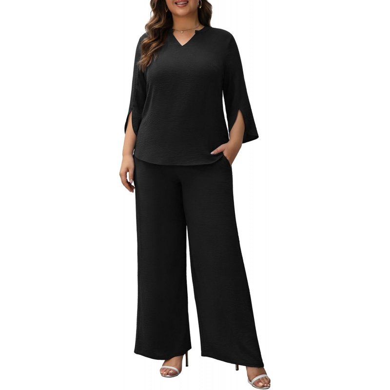Pants Suits for Women Dressy Plus Size 2 Piece - Image 8