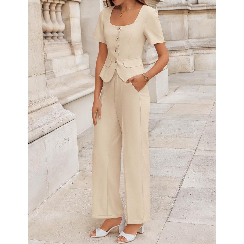Women's Summer Two Pieces Suits Set 2026 Short - Image 6