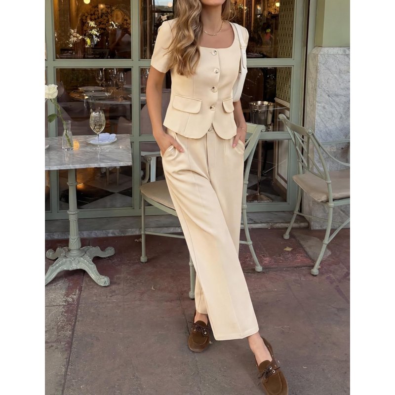 Women's Summer Two Pieces Suits Set 2026 Short - Image 7