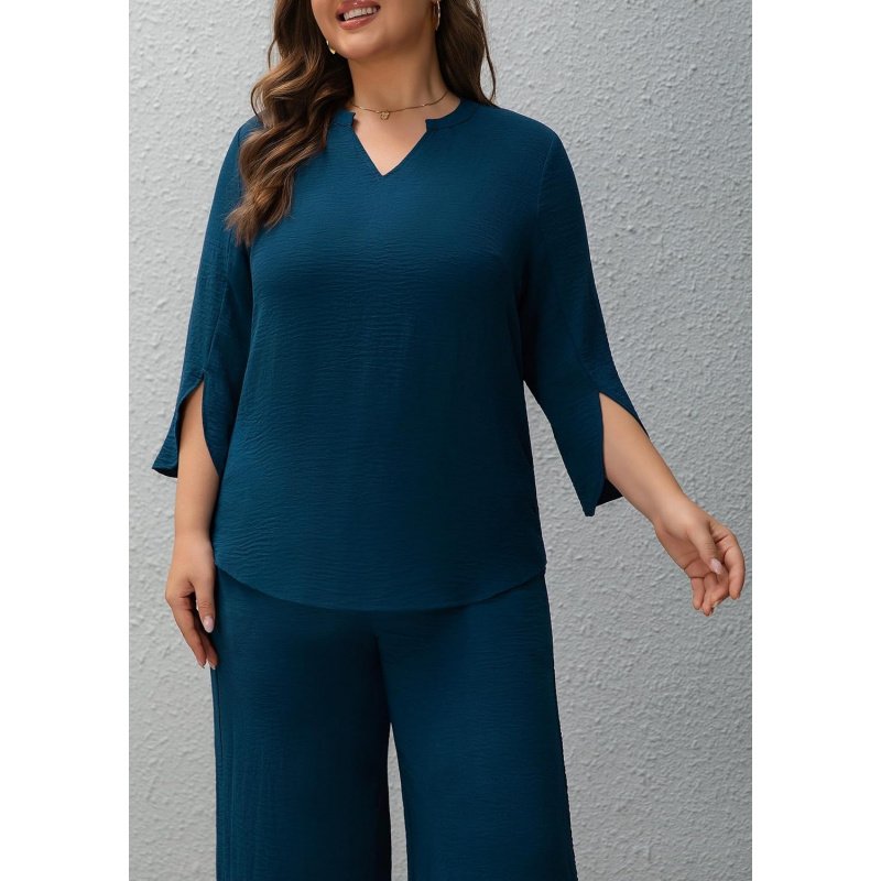 Pants Suits for Women Dressy Plus Size 2 Piece - Image 3