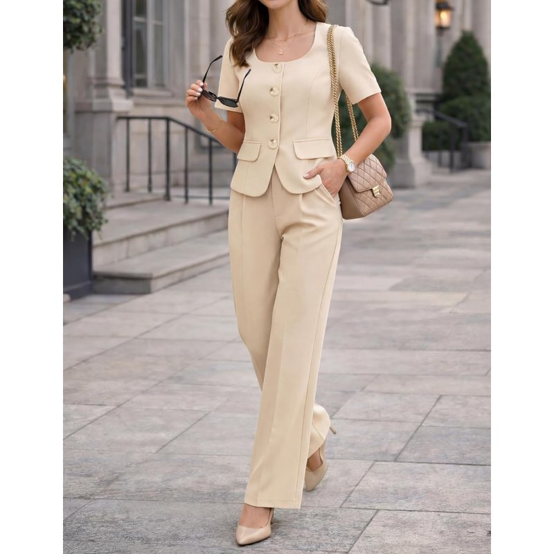 Women's Summer Two Pieces Suits Set 2026 Short - Image 3