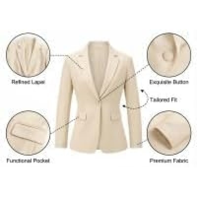 Women's 2 Piece Pants Suit - Wrinkle-Free Business - Image 3