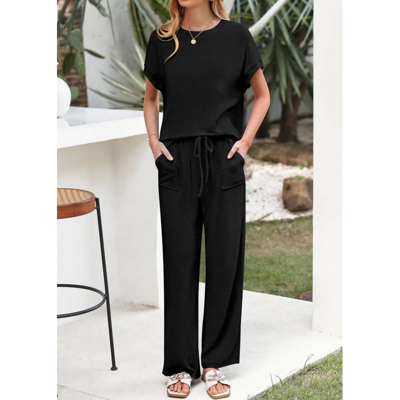2 Piece Sets for Women Dressy Casual Ribbed Knit - Image 5