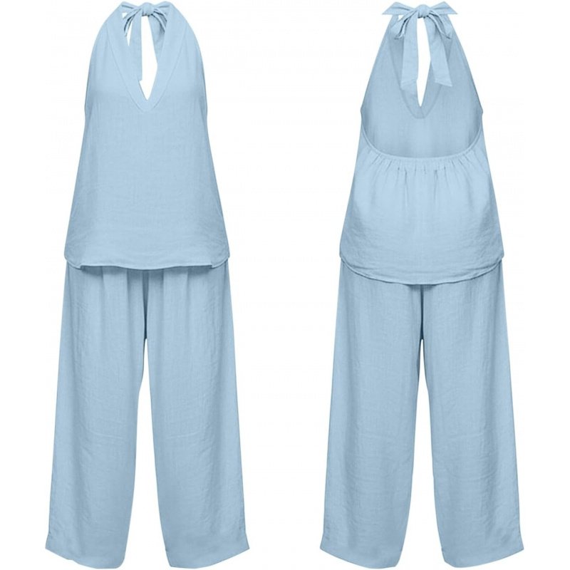 Two Piece Sets for Women Summer V Neck - Image 8