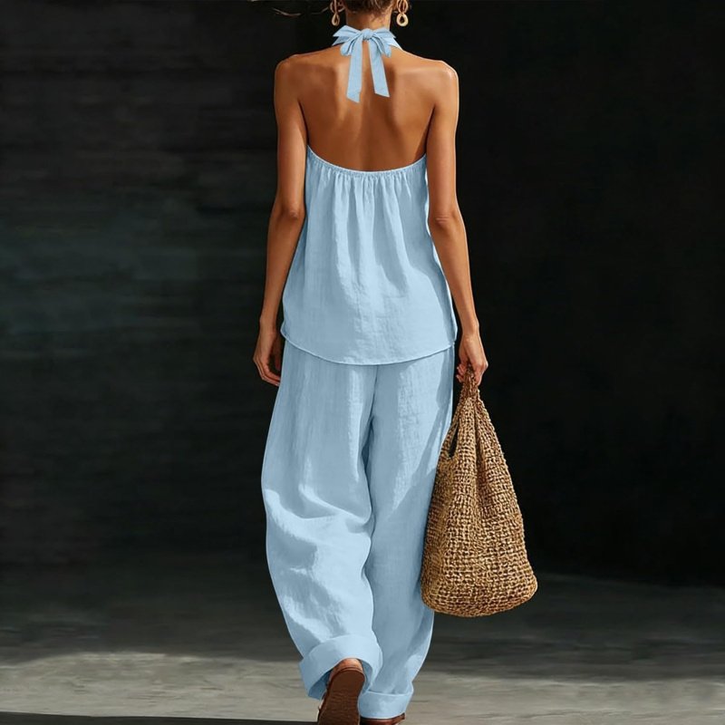 Two Piece Sets for Women Summer V Neck - Image 5