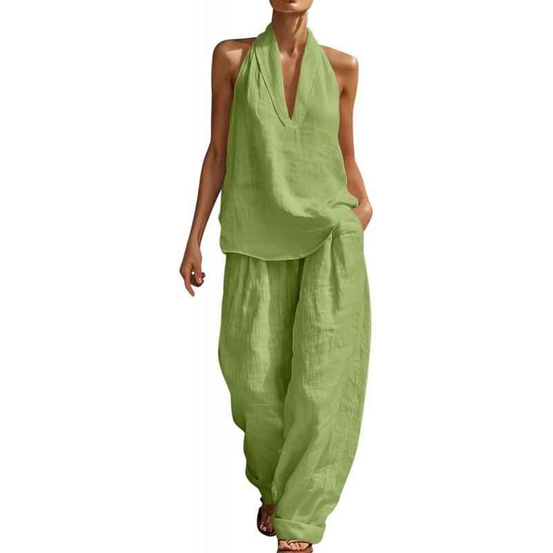 Two Piece Sets for Women Summer V Neck - Image 15
