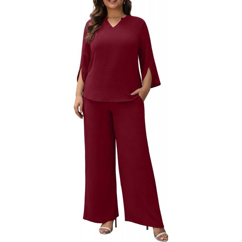 Pants Suits for Women Dressy Plus Size 2 Piece - Image 12