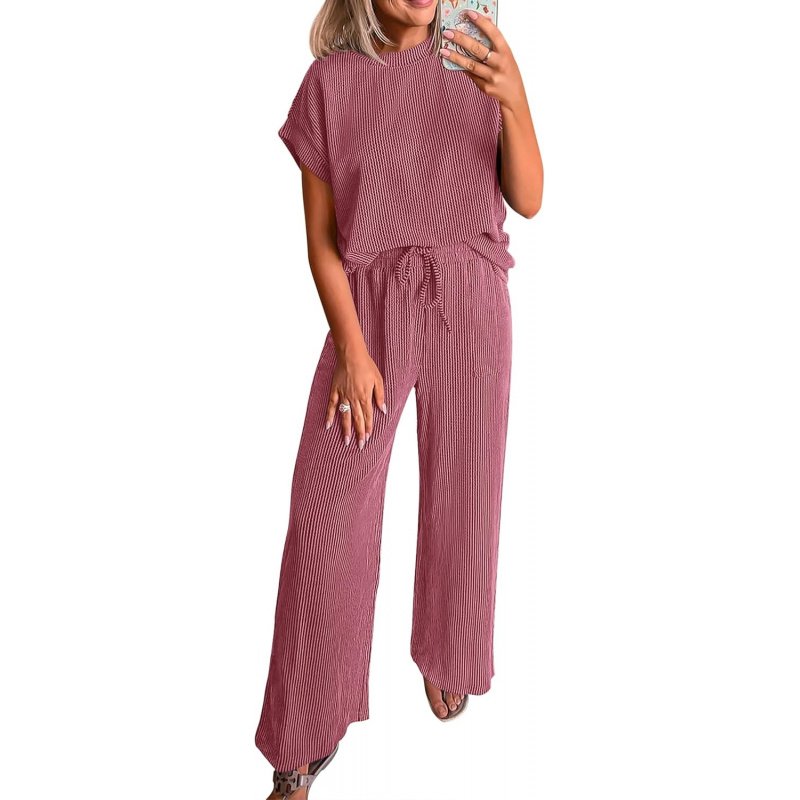 2 Piece Sets for Women Dressy Casual Ribbed Knit - Image 19