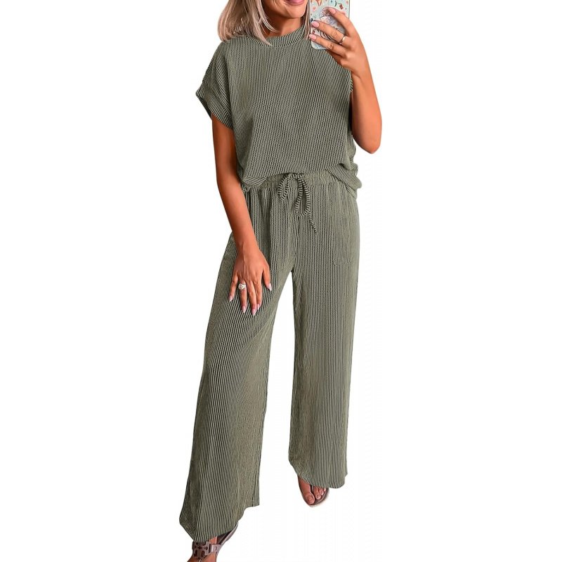 2 Piece Sets for Women Dressy Casual Ribbed Knit - Image 22
