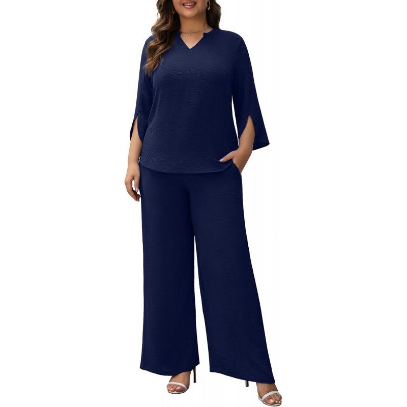 Pants Suits for Women Dressy Plus Size 2 Piece - Image 11