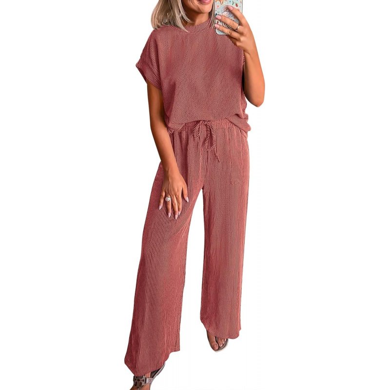 2 Piece Sets for Women Dressy Casual Ribbed Knit - Image 21