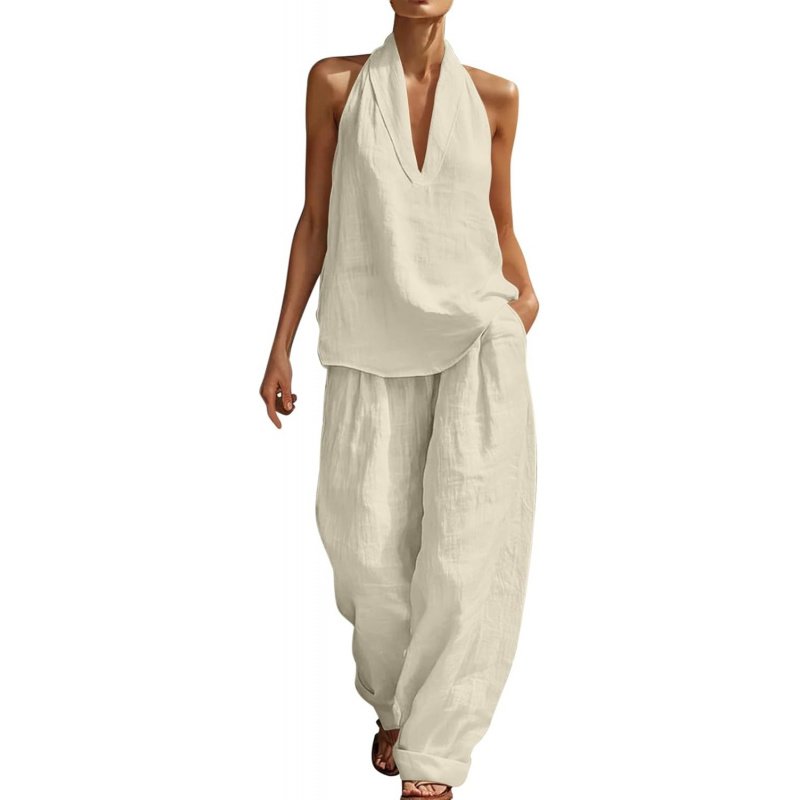 Two Piece Sets for Women Summer V Neck - Image 11