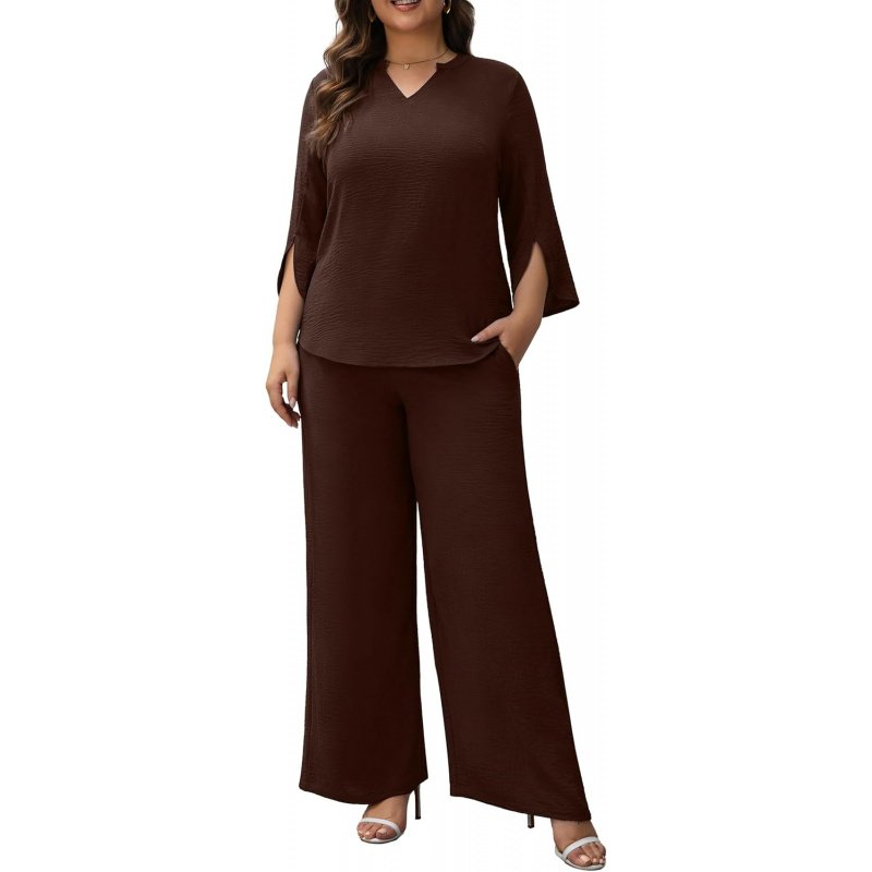 Pants Suits for Women Dressy Plus Size 2 Piece - Image 9